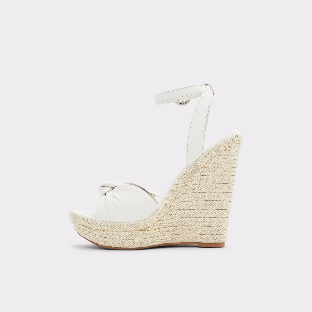 White Aldo Besch Wedge Sandal - Wedge Sandals | 87DLOFRMK