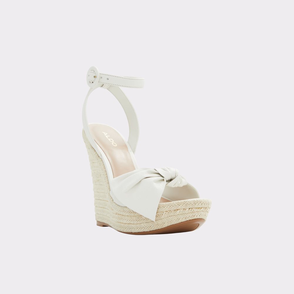 White Aldo Besch Wedge Sandal - Wedge Sandals | 87DLOFRMK