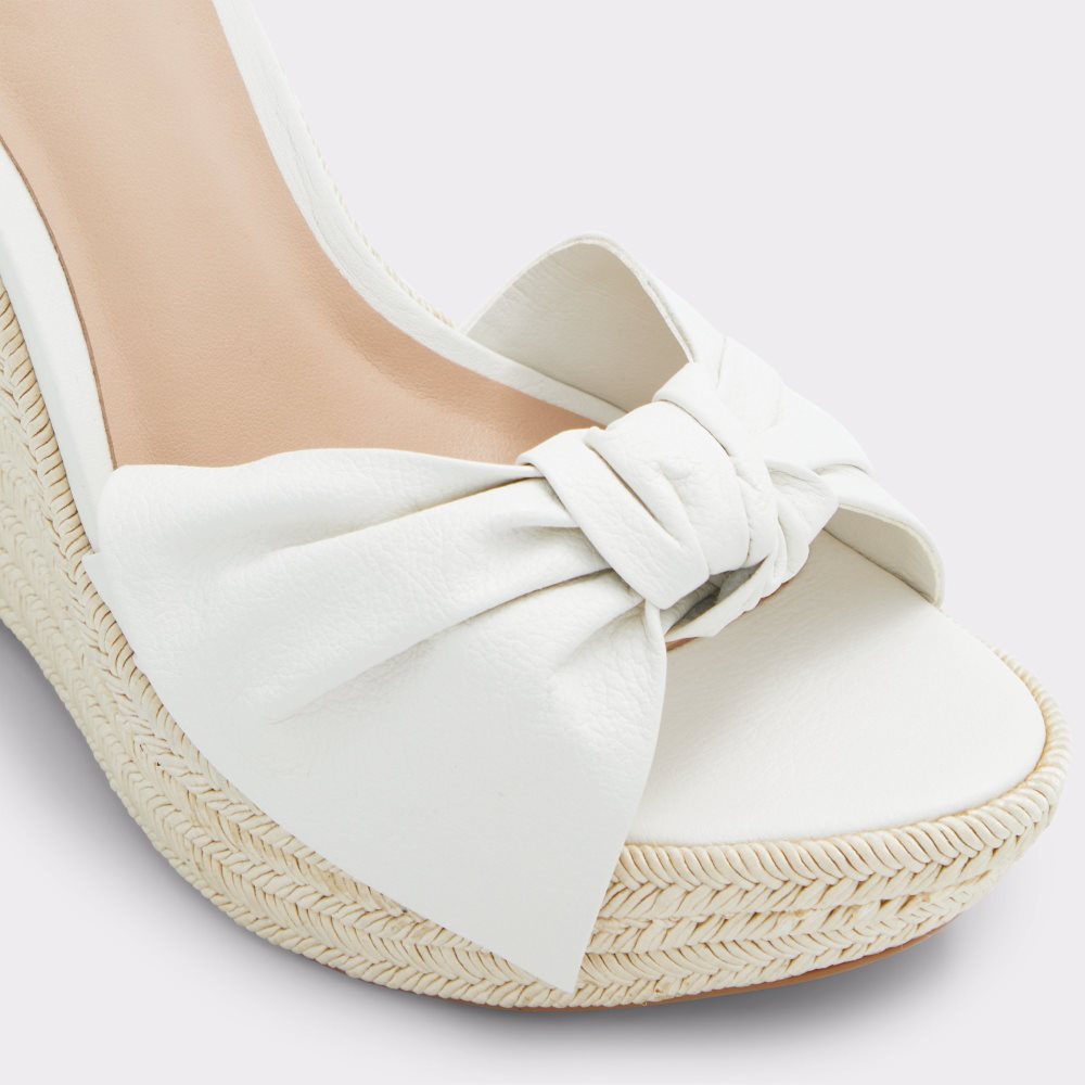 White Aldo Besch Wedge Sandal - Wedge Sandals | 87DLOFRMK