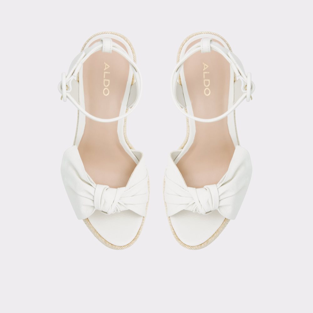 White Aldo Besch Wedge Sandal - Wedge Sandals | 87DLOFRMK