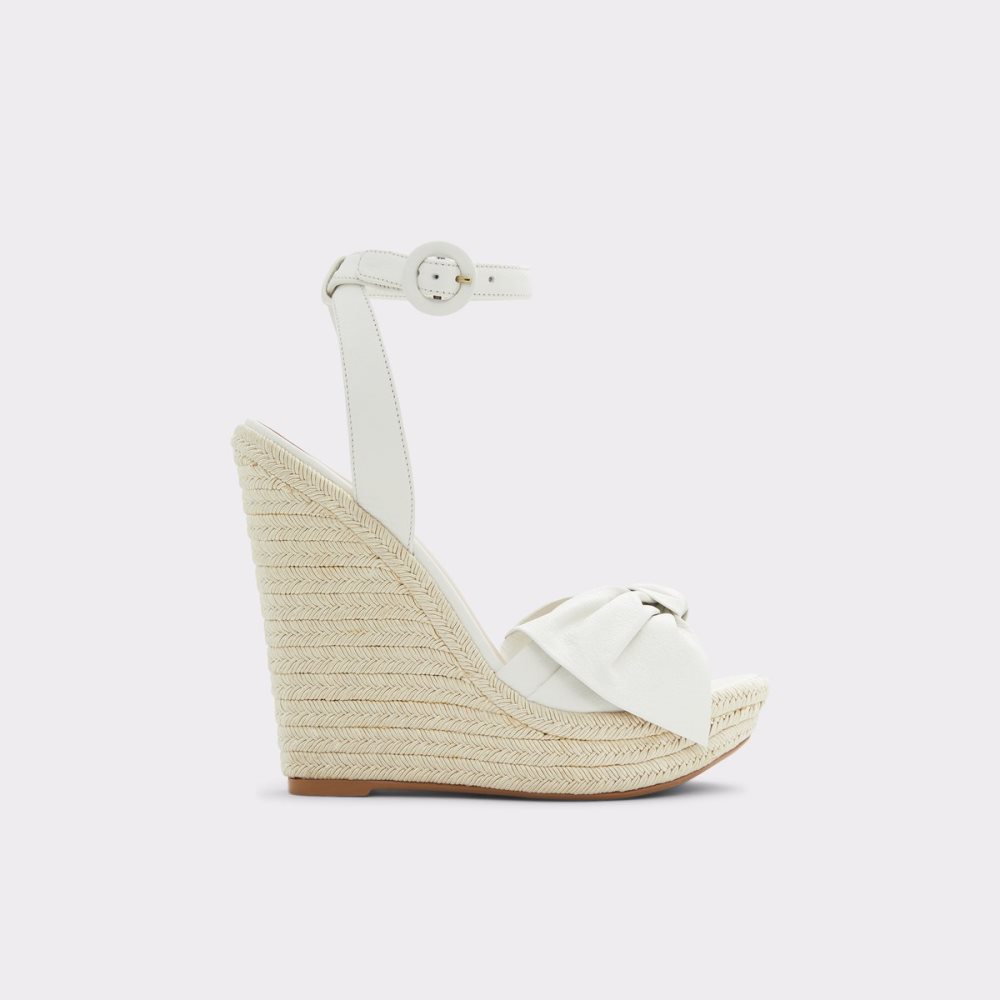 White Aldo Besch Wedge Sandal - Wedge Sandals | 87DLOFRMK