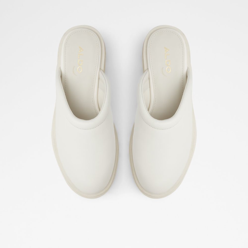 White Aldo Biglease Mule - Lug Sole Mules | 46BMEVDPL