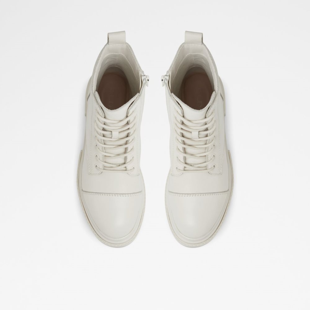 White Aldo Bigmark - Lug Sole Combat Boots | 07EQMSIVP