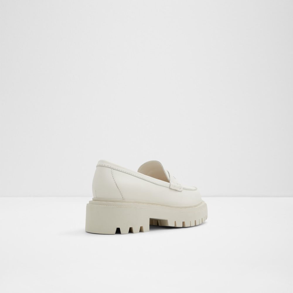 White Aldo Bigstrut - Lug Sole Mules | 92BKXDWAI