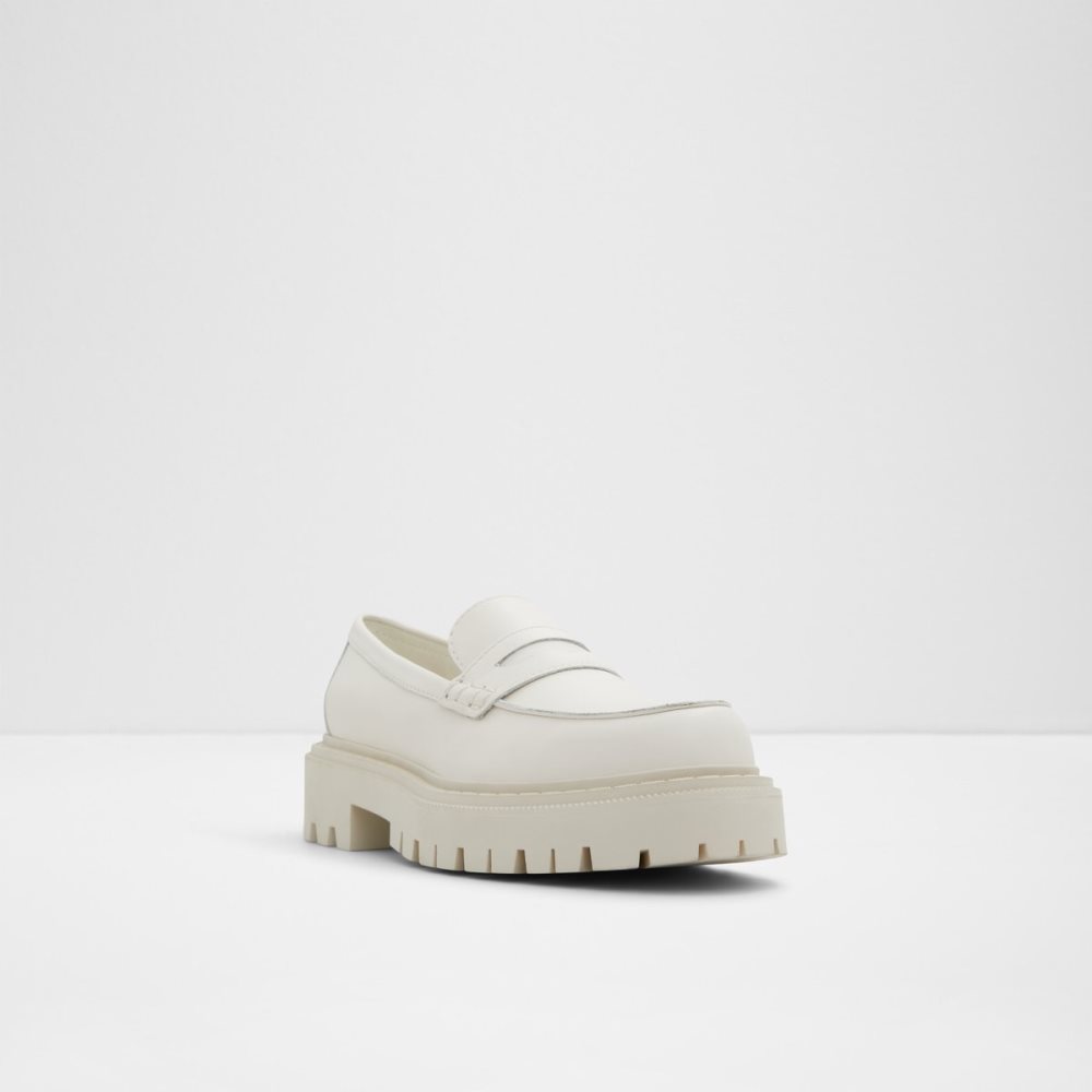 White Aldo Bigstrut - Lug Sole Mules | 92BKXDWAI