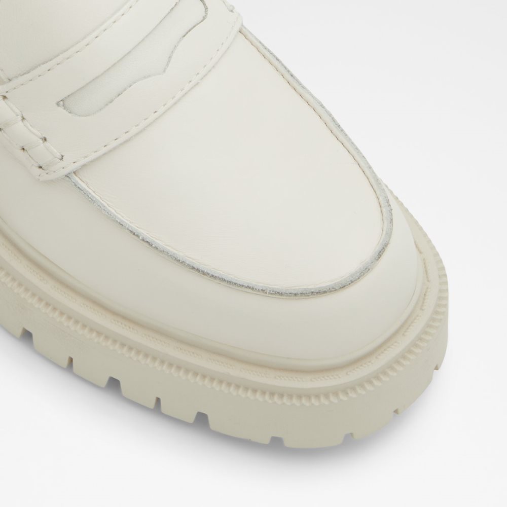 White Aldo Bigstrut - Lug Sole Mules | 92BKXDWAI