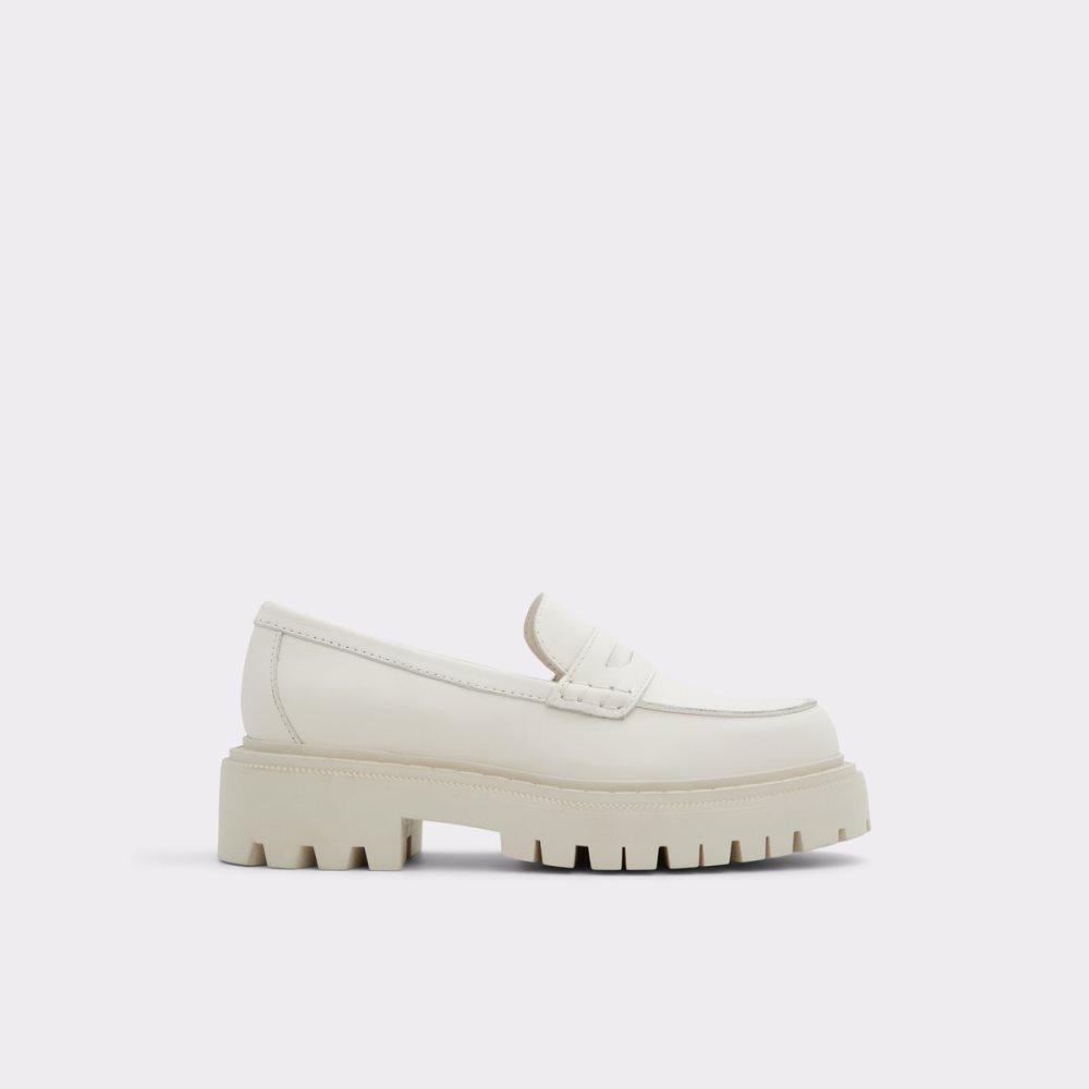 White Aldo Bigstrut - Lug Sole Mules | 92BKXDWAI