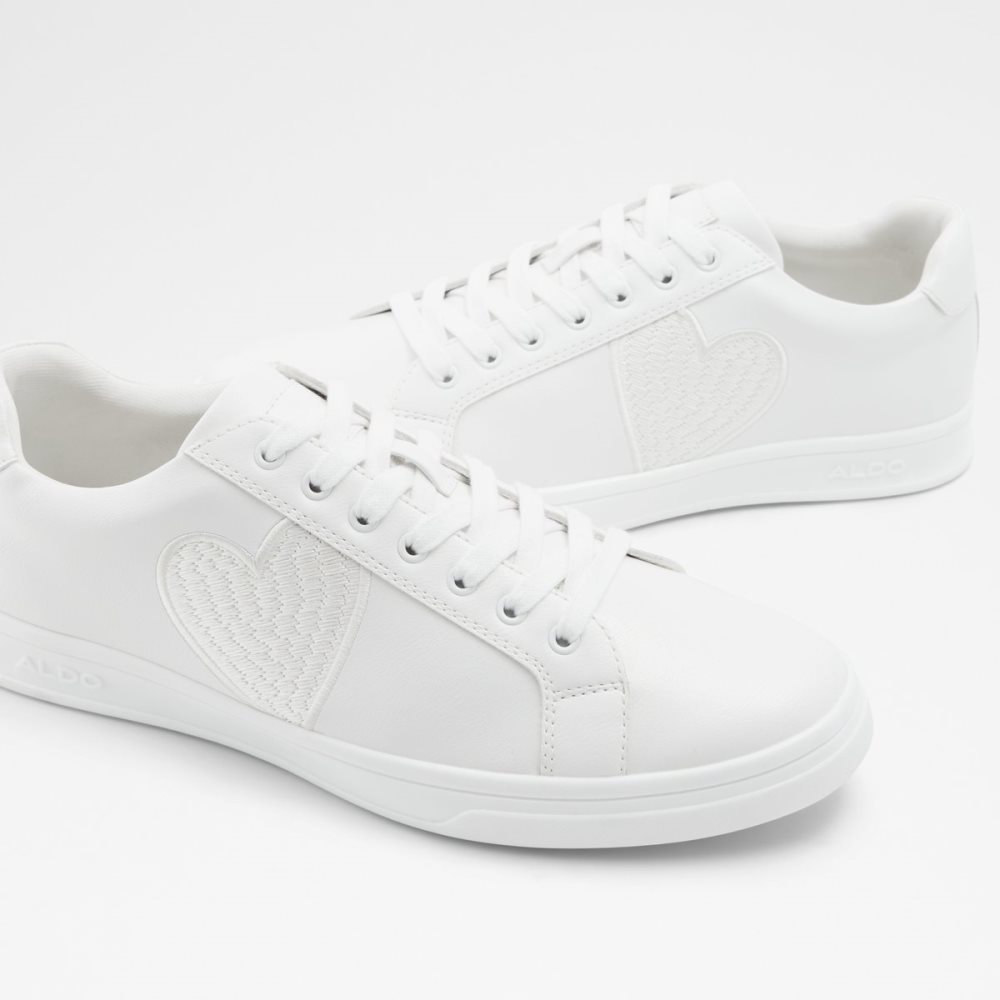 White Aldo Blacktie Low Top Sneakers | 06TASGYZC