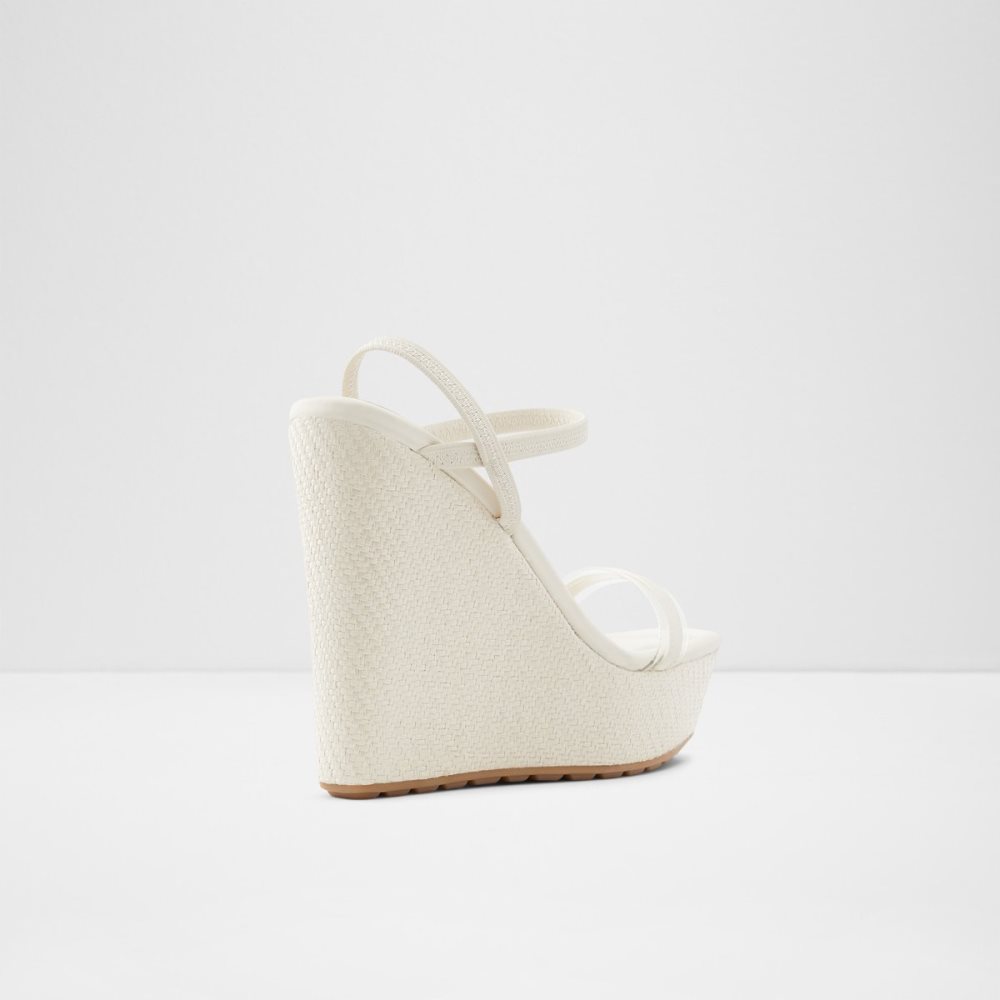 White Aldo Bodish Wedge Sandal - Wedge Sandals | 95TCWBLYK