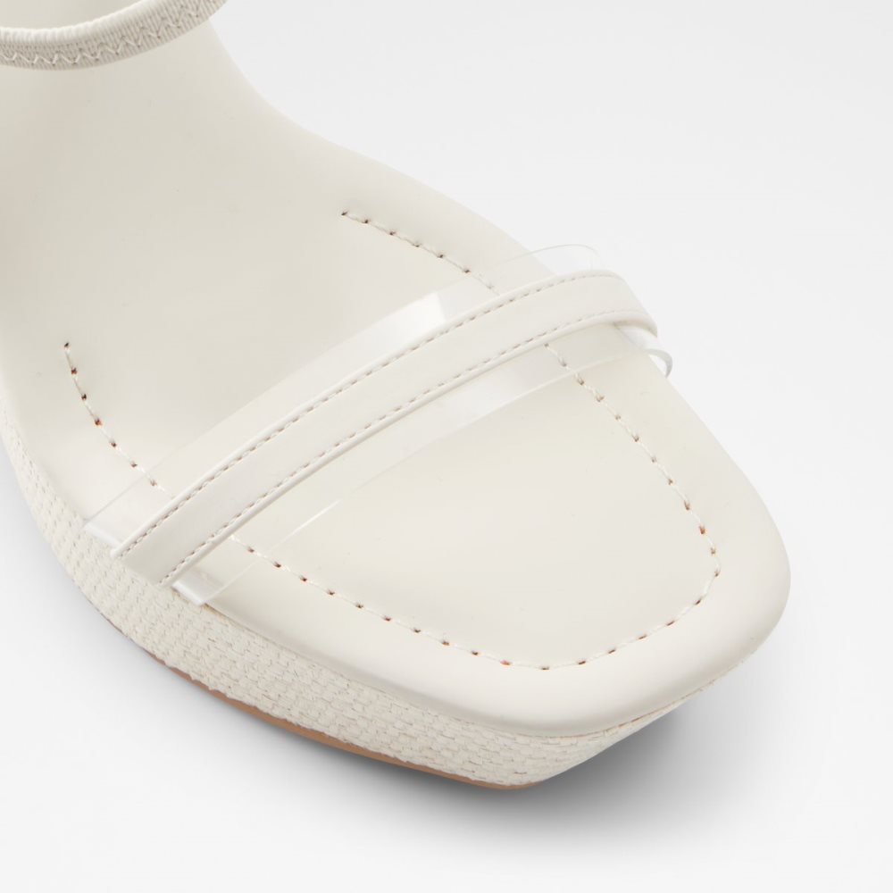 White Aldo Bodish Wedge Sandal - Wedge Sandals | 95TCWBLYK