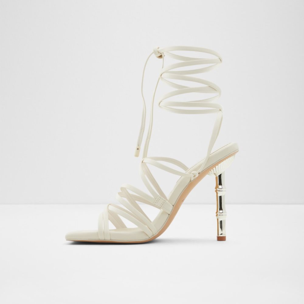 White Aldo Bodisse Strappy Heeled Sandal - Stiletto Heels | 74GVEHMLW