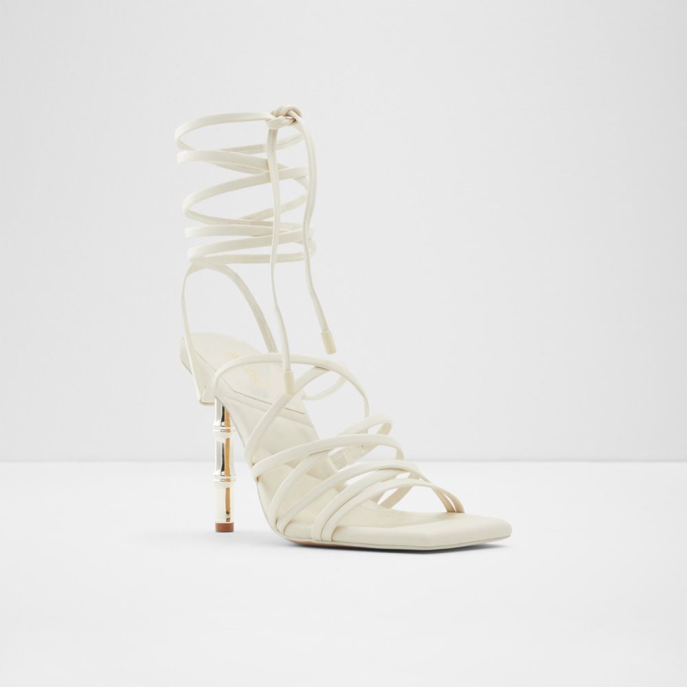 White Aldo Bodisse Strappy Heeled Sandal - Stiletto Heels | 74GVEHMLW