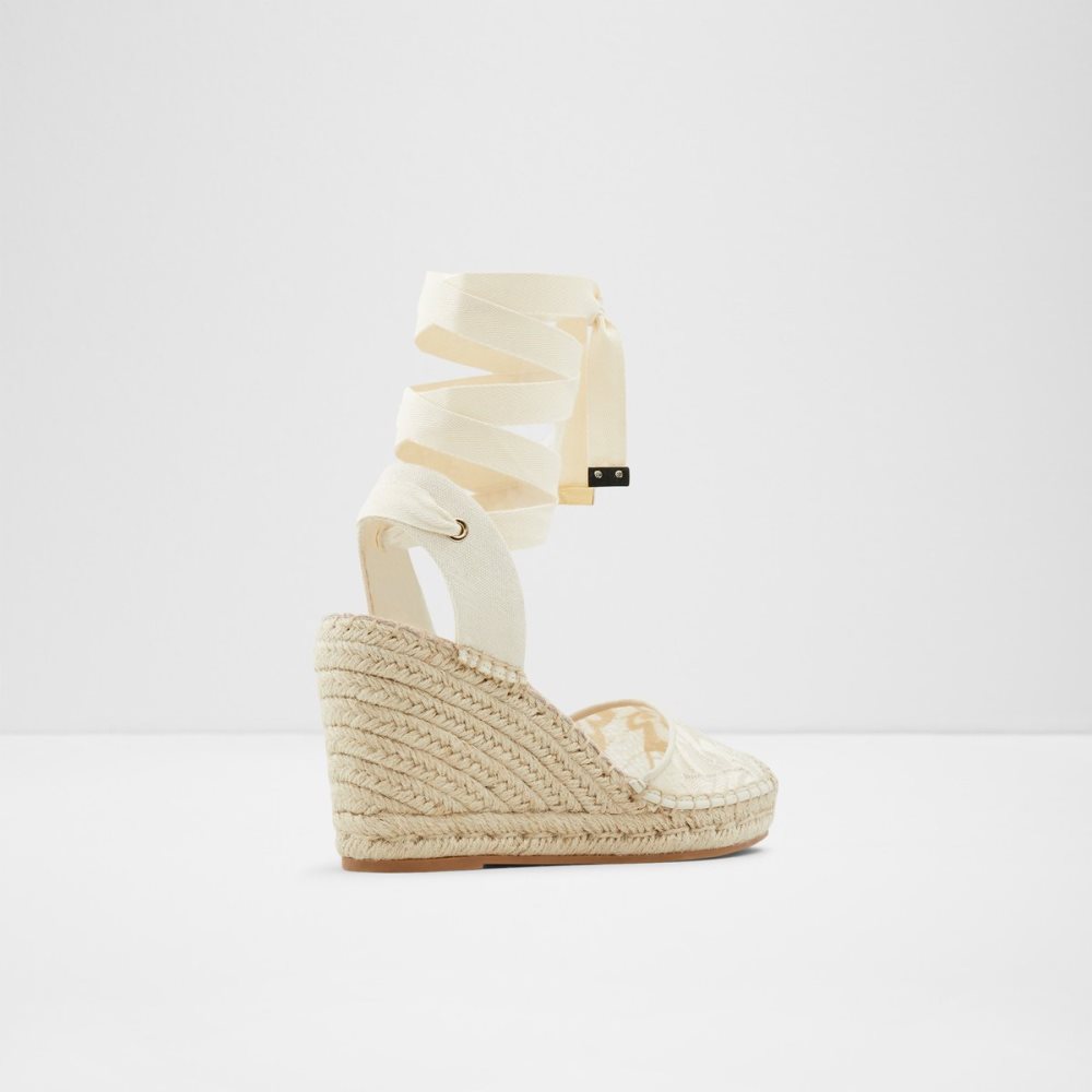 White Aldo Efemina Wedge Sandal - Wedge Sandals | 56IHQMDFW