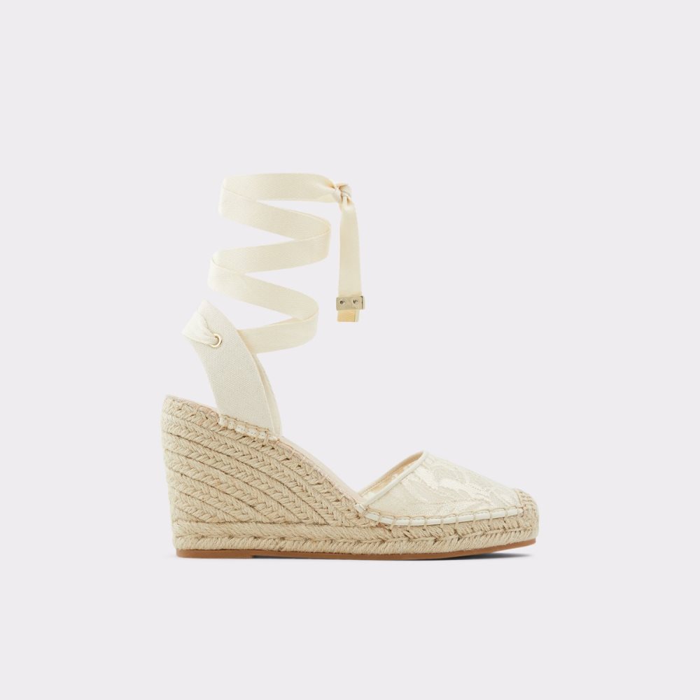 White Aldo Efemina Wedge Sandal - Wedge Sandals | 56IHQMDFW