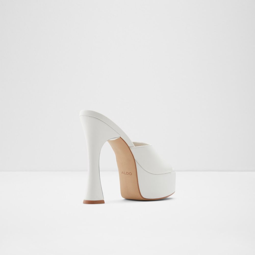 White Aldo Faraah High Sandal - Platform Shoes | 51UJBMNCE