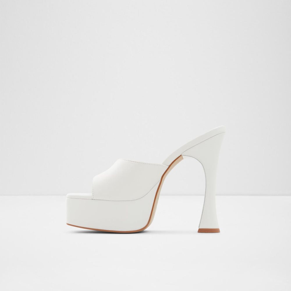 White Aldo Faraah High Sandal - Platform Shoes | 51UJBMNCE