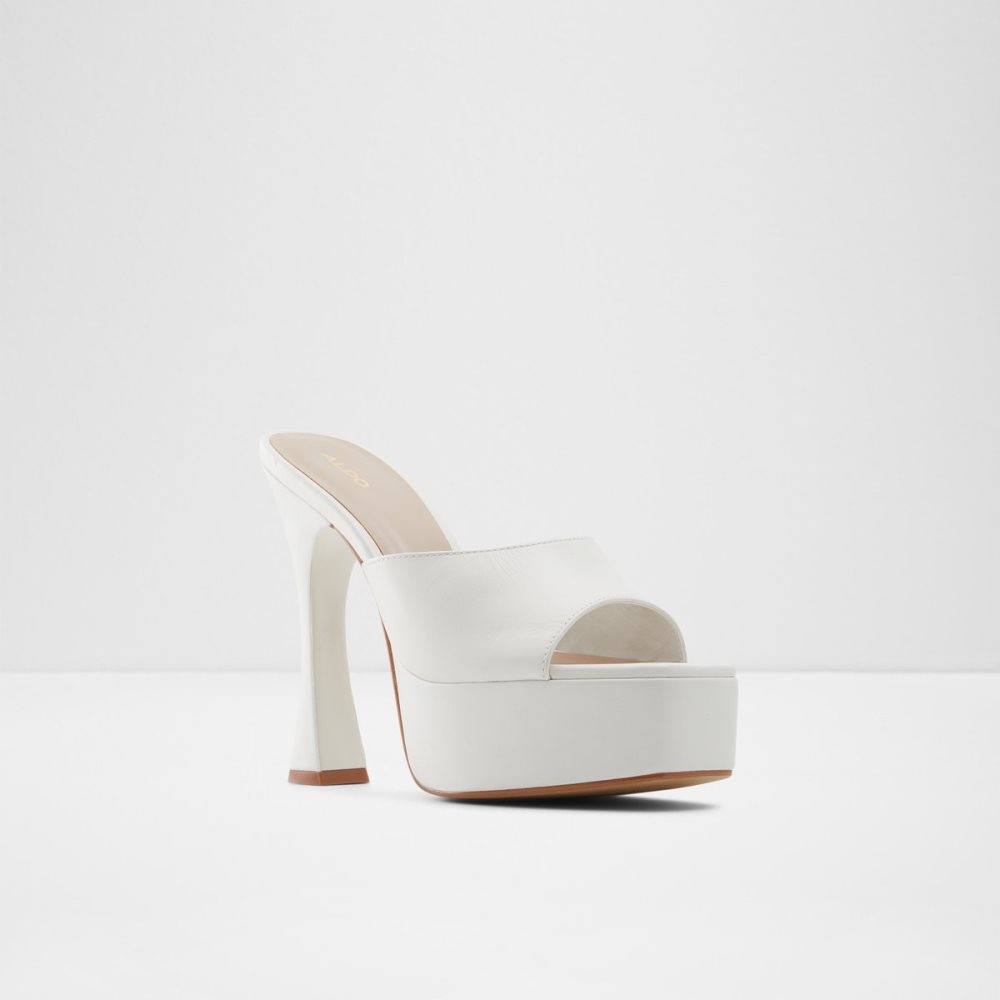 White Aldo Faraah High Sandal - Platform Shoes | 51UJBMNCE