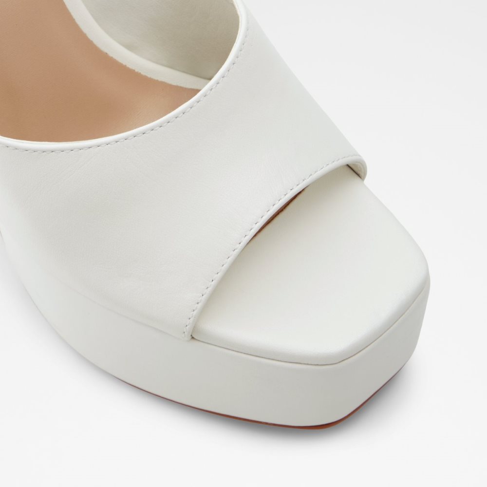 White Aldo Faraah High Sandal - Platform Shoes | 51UJBMNCE