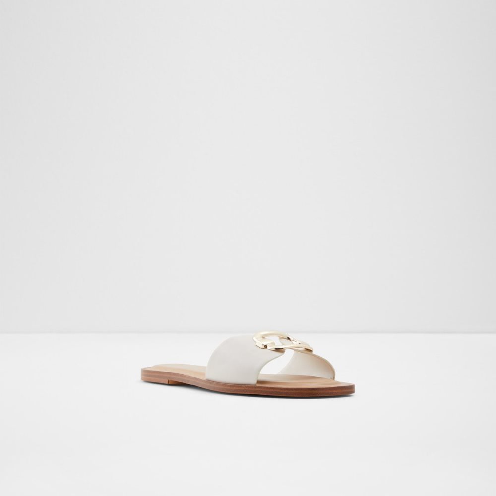 White Aldo Glaeswen Slide Sandal Sandals | 71XRDCVBS