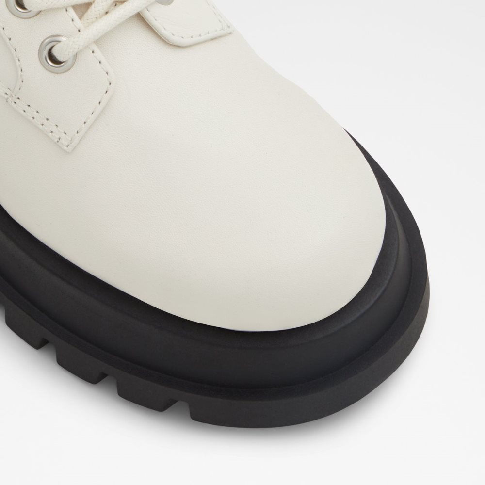 White Aldo Grandeur - Lug Sole Combat Boots | 75PUHCIWE