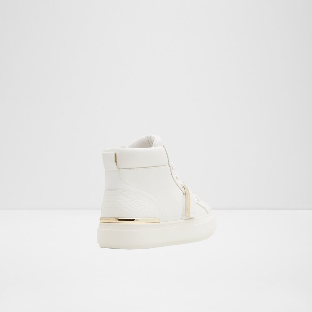 White Aldo Halenna High Top - Cup Sole Sneakers | 17RSFPJZI