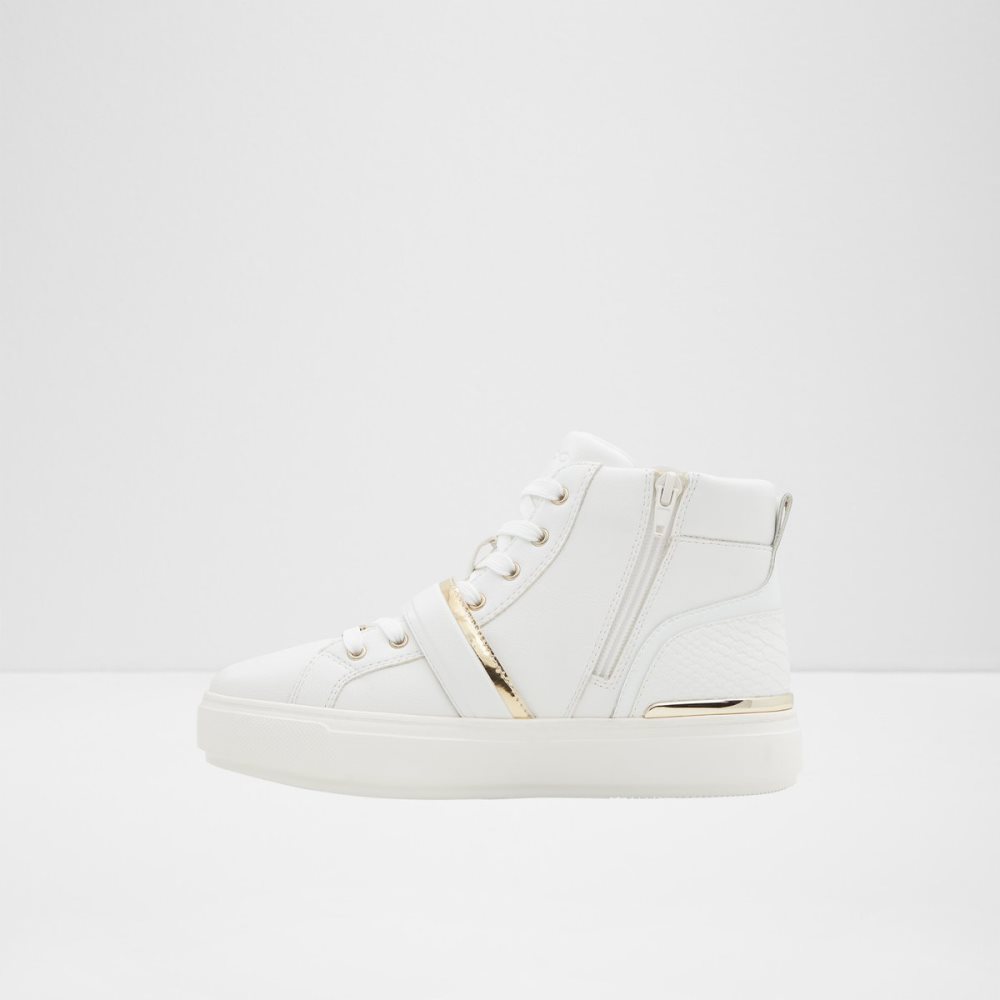 White Aldo Halenna High Top - Cup Sole Sneakers | 17RSFPJZI