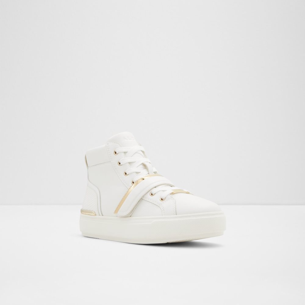 White Aldo Halenna High Top - Cup Sole Sneakers | 17RSFPJZI