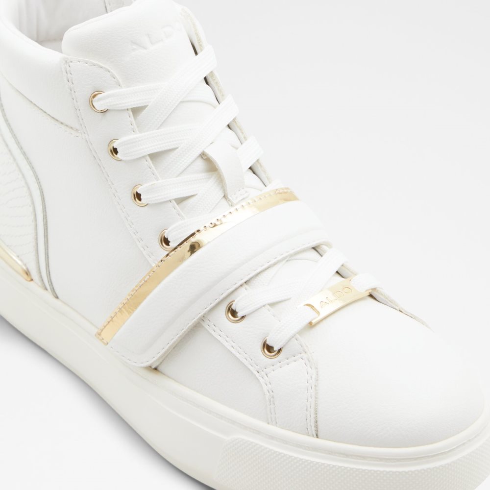 White Aldo Halenna High Top - Cup Sole Sneakers | 17RSFPJZI