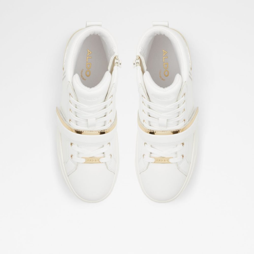 White Aldo Halenna High Top - Cup Sole Sneakers | 17RSFPJZI