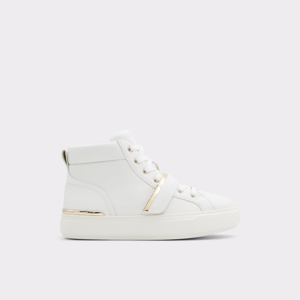 White Aldo Halenna High Top - Cup Sole Sneakers | 17RSFPJZI