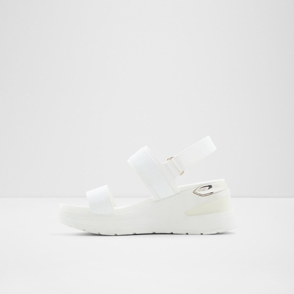 White Aldo Jennerena Wedge Sandal - Wedge Sandals | 75GTDRXBF