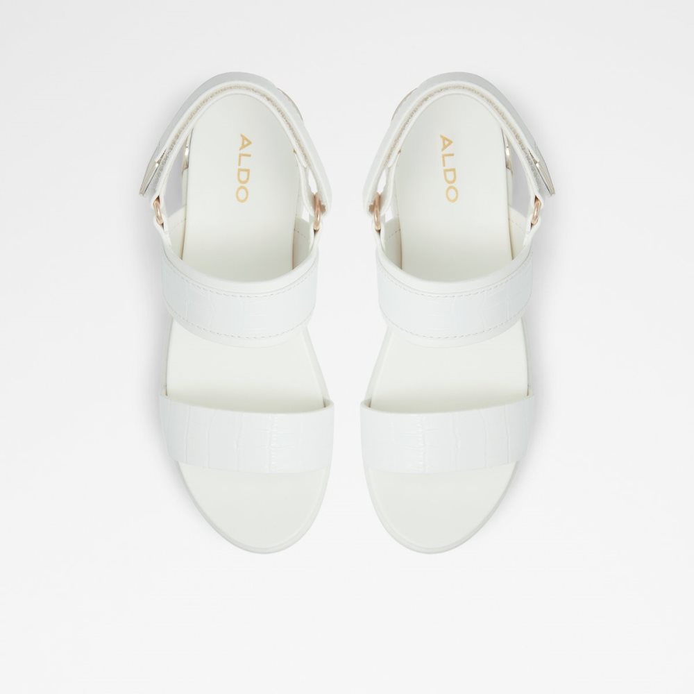 White Aldo Jennerena Wedge Sandal - Wedge Sandals | 75GTDRXBF