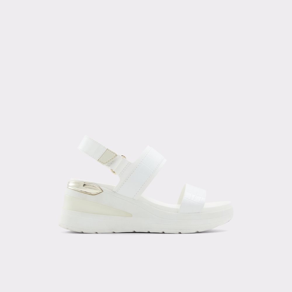 White Aldo Jennerena Wedge Sandal - Wedge Sandals | 75GTDRXBF