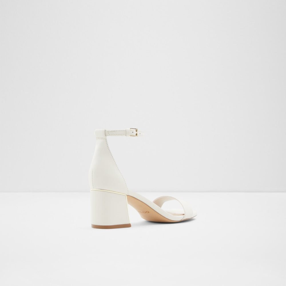 White Aldo Kedeaviel High Sandal Block Heels | 61UZPCRML