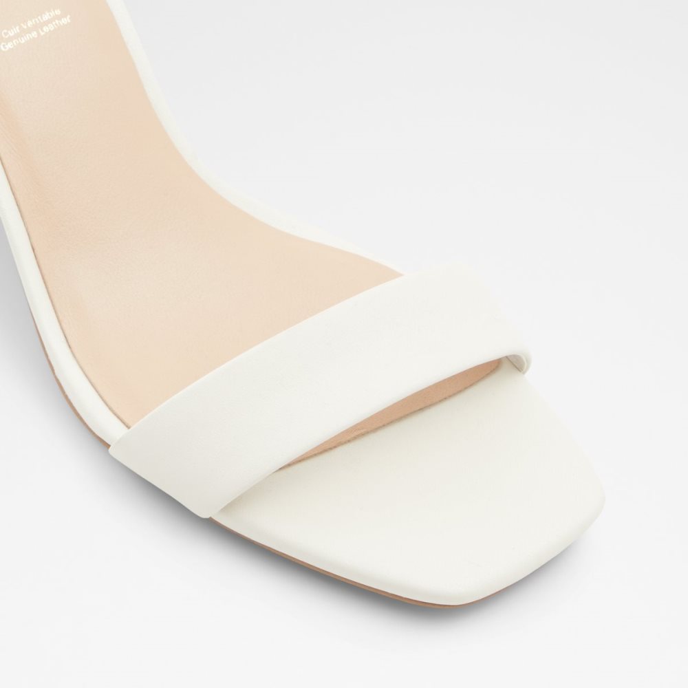 White Aldo Kedeaviel High Sandal Block Heels | 61UZPCRML