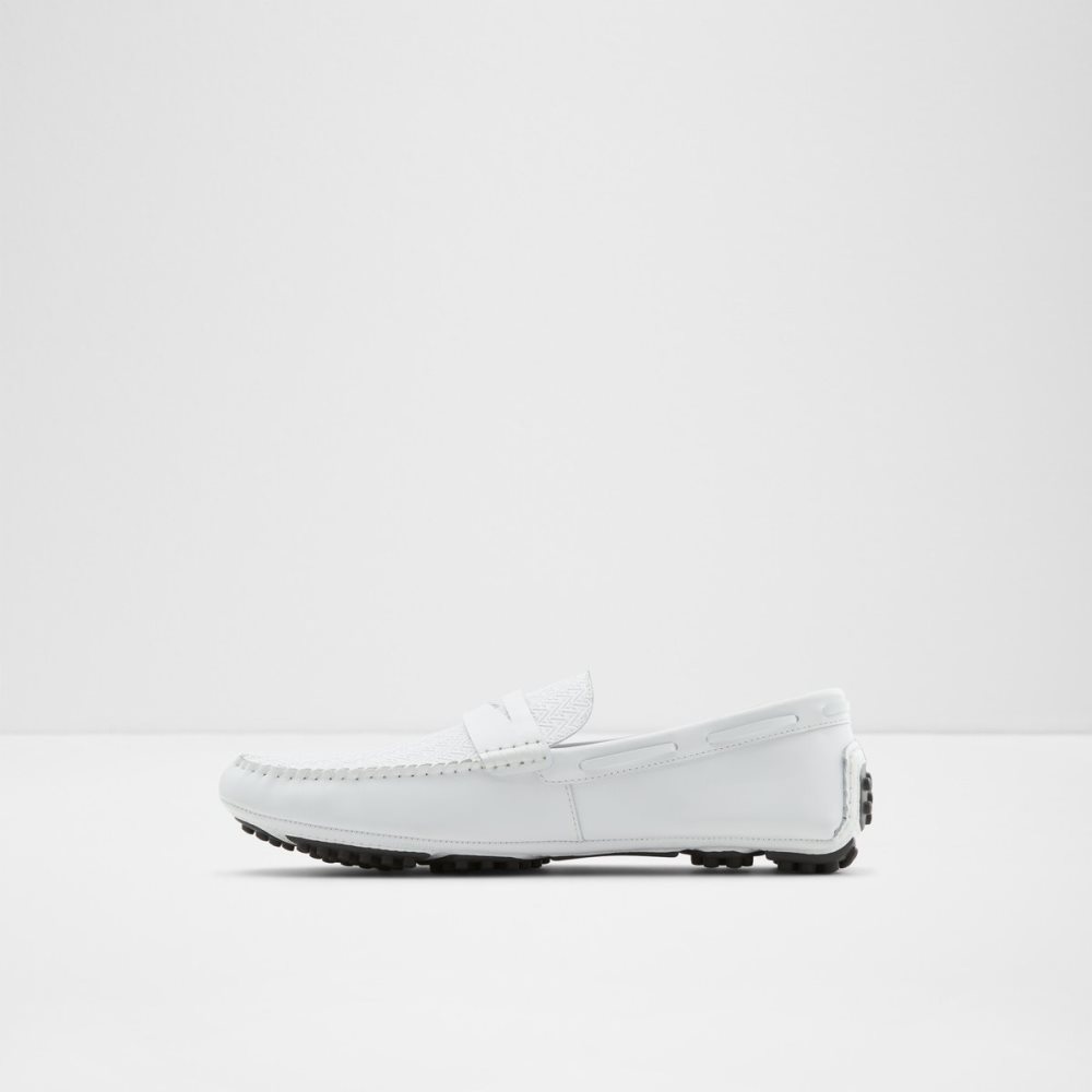 White Aldo Kohn Driving Casual Shoes | 72LJSPGTI