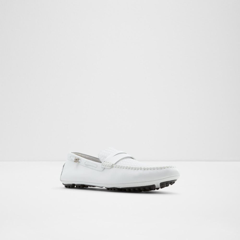 White Aldo Kohn Driving Casual Shoes | 72LJSPGTI