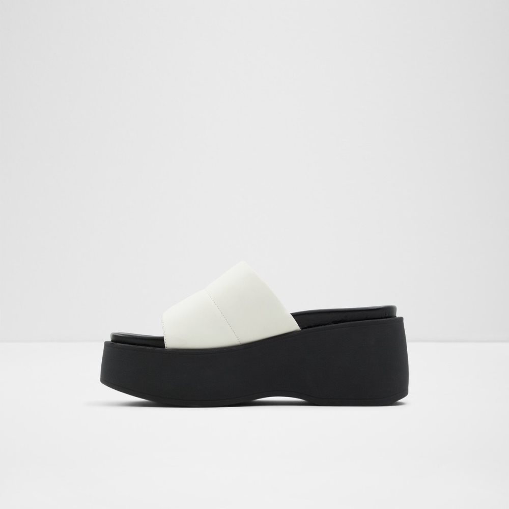 White Aldo Libby Wedge Sandal - Wedge Sandals | 81KDFSROZ