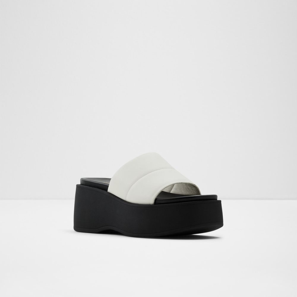 White Aldo Libby Wedge Sandal - Wedge Sandals | 81KDFSROZ