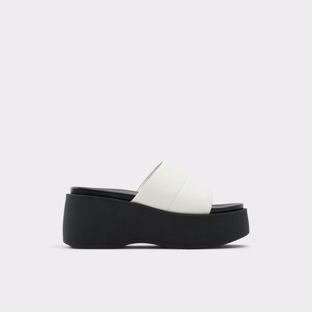 White Aldo Libby Wedge Sandal - Wedge Sandals | 81KDFSROZ