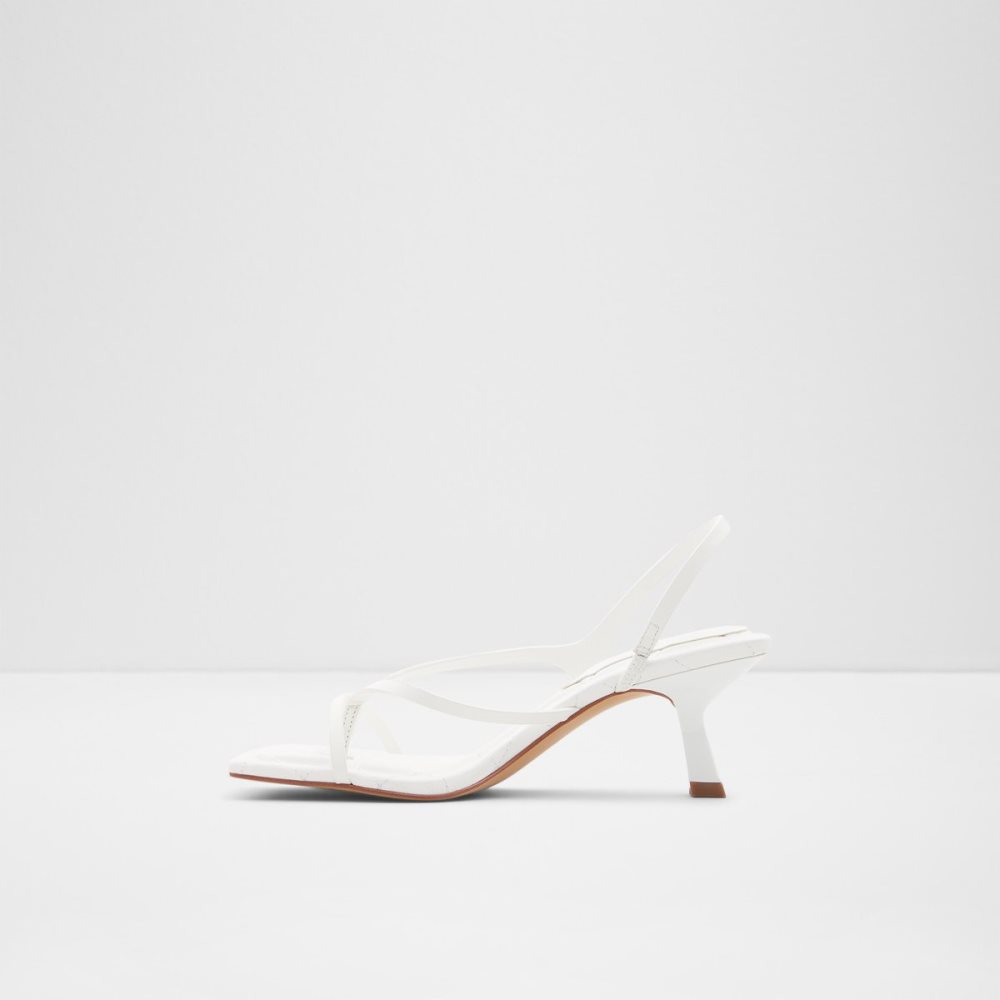 White Aldo Loni Strappy High Sandal - Heels | 12HDFUZMV