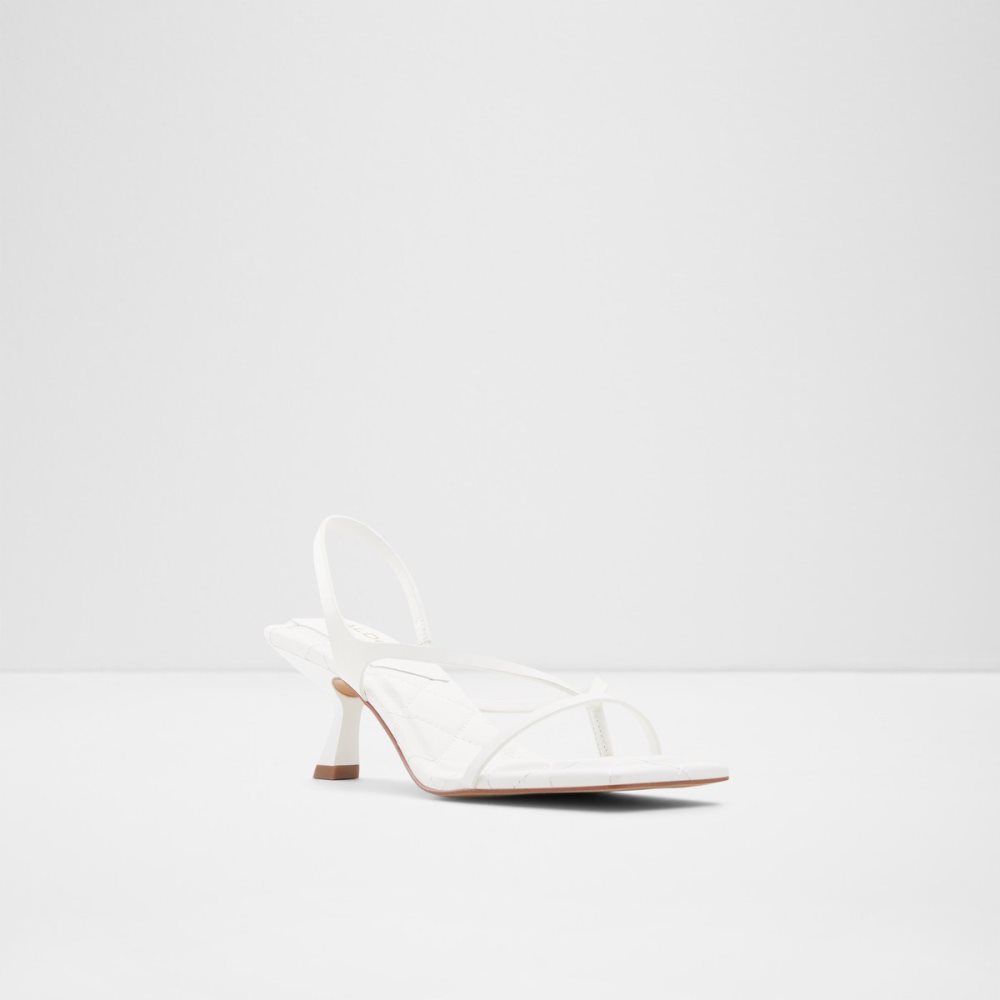 White Aldo Loni Strappy High Sandal - Heels | 12HDFUZMV