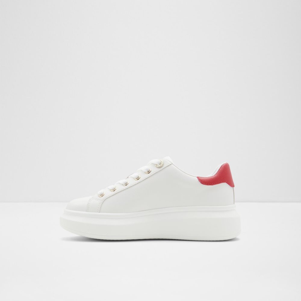 White Aldo Lovekey Low Top - Cup Sole Sneakers | 52WVDIEHB