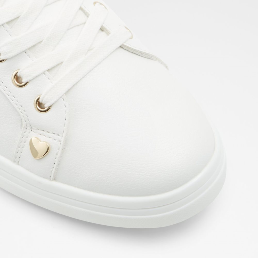 White Aldo Lovewalk Low Top Sneakers | 54CNVZYMT