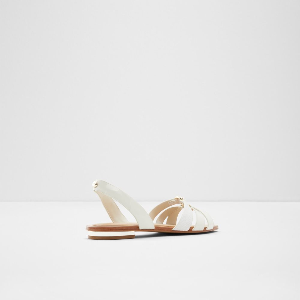 White Aldo Marassi Sling Back Sandal Sandals | 50KQFJABZ