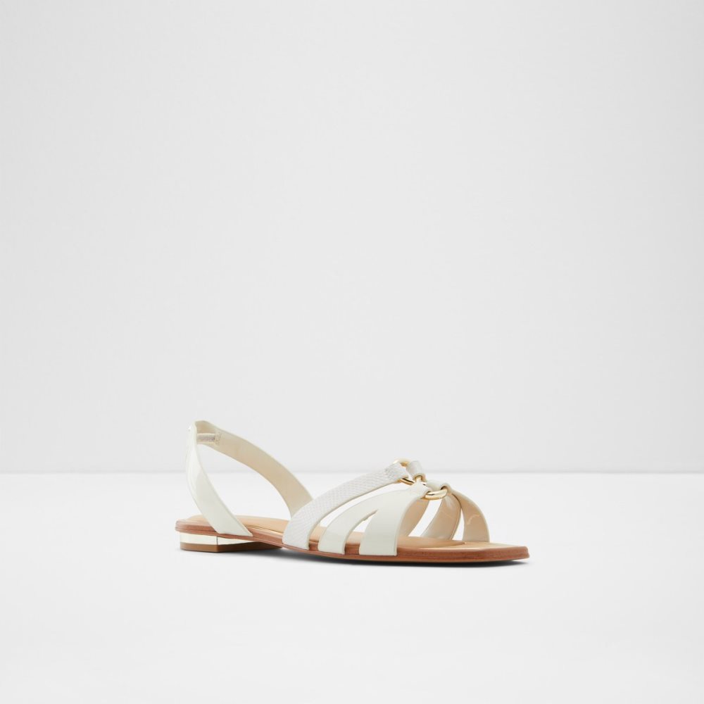 White Aldo Marassi Sling Back Sandal Sandals | 50KQFJABZ