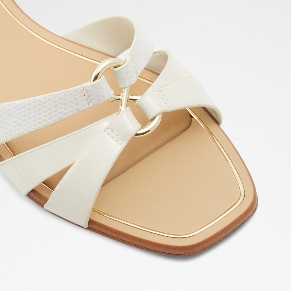 White Aldo Marassi Sling Back Sandal Sandals | 50KQFJABZ