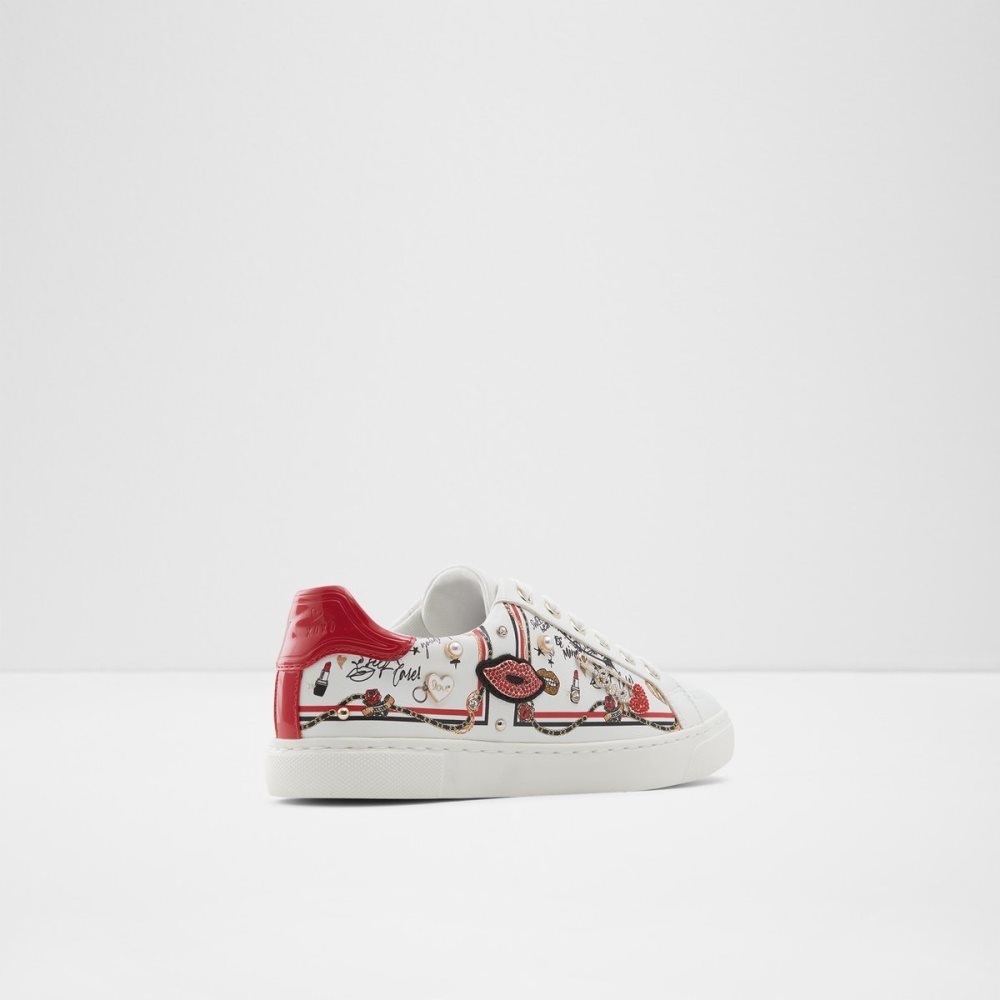 White Aldo Meday Low Top Sneakers | 39GJTNVEZ