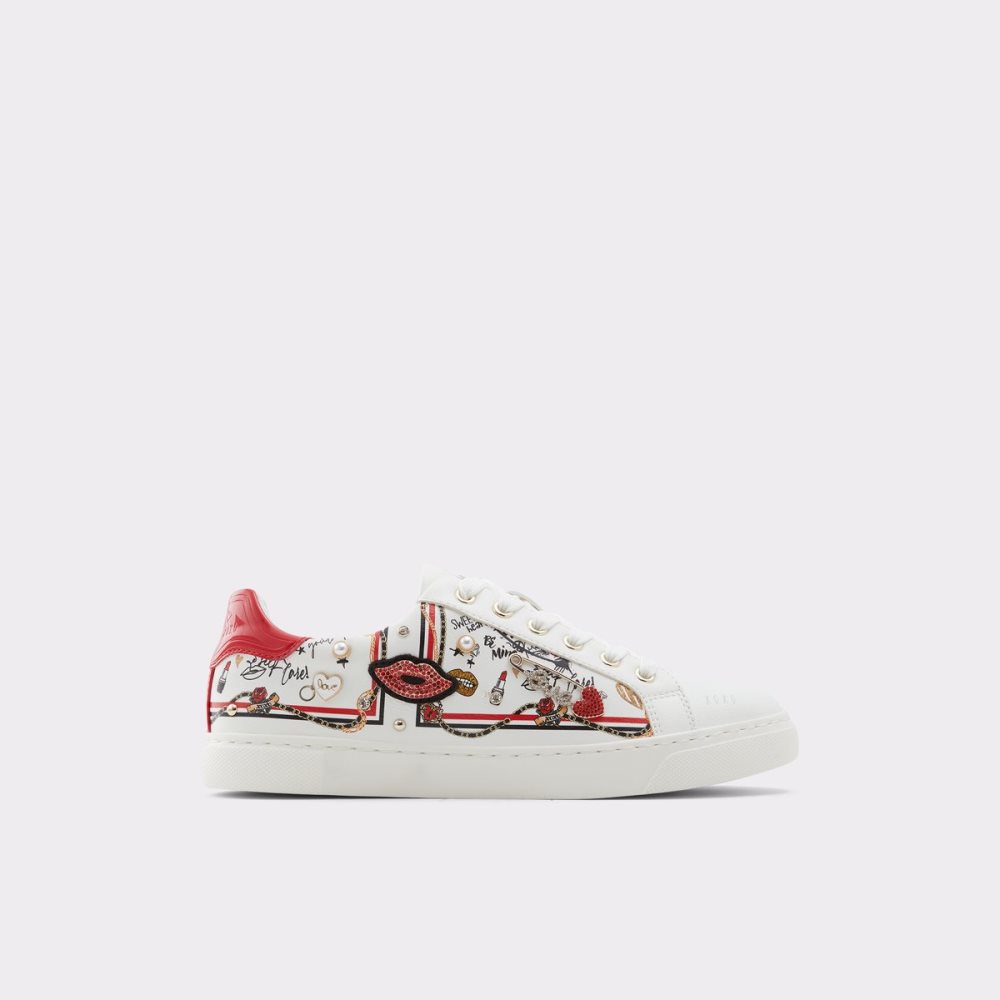 White Aldo Meday Low Top Sneakers | 39GJTNVEZ