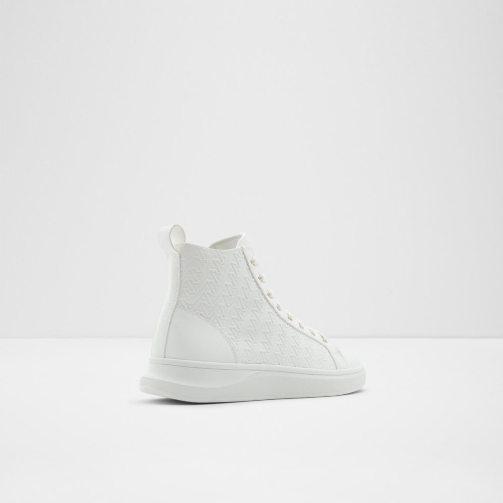 White Aldo Mirardo High Top Sneakers | 65VMINHTP